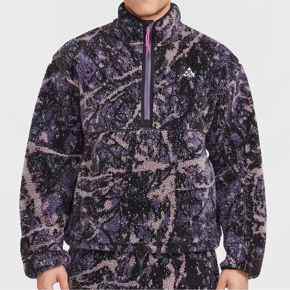 Size Large Mens Nike ACG Canwell Glacier Therma-FIT Half-Zip Jacket FZ8622-573 - Picture 1 of 7